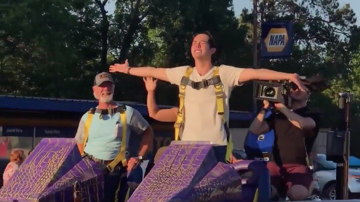 Laine Hardy float